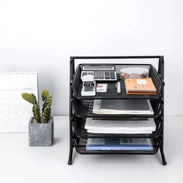 4 Tier Office File Organizer