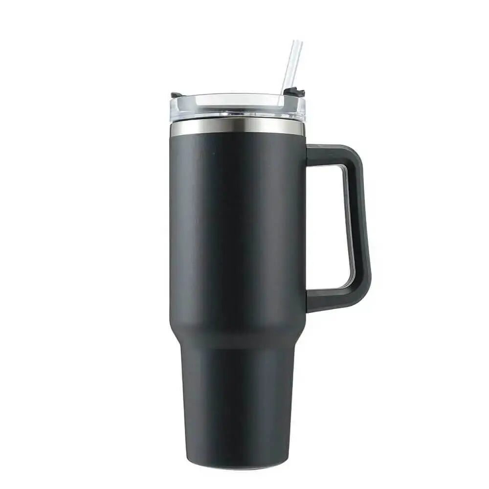 Stainless Steel Vacuum Flask with Straw 900ml