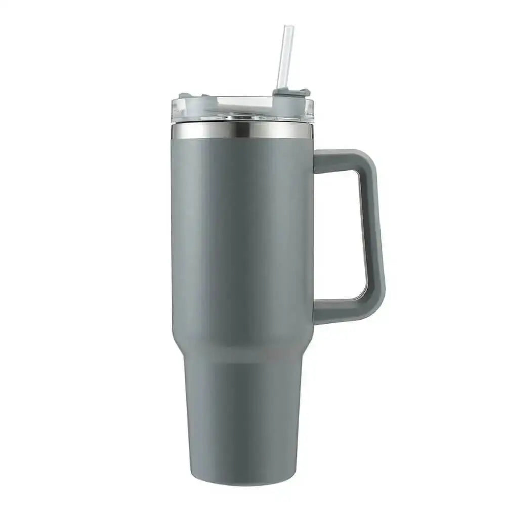 Stainless Steel Vacuum Flask with Straw 900ml
