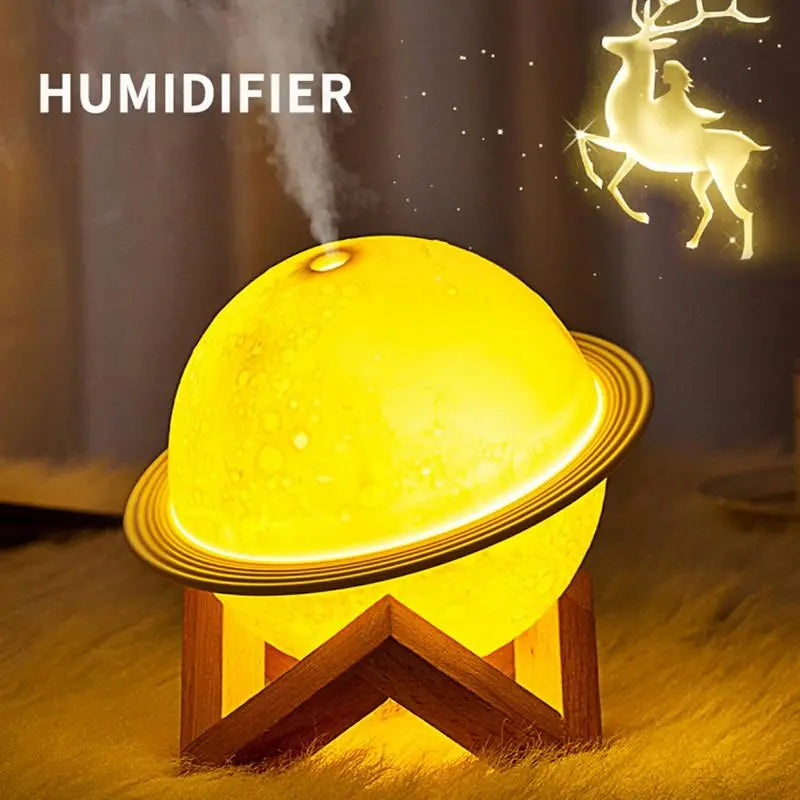 200ml Saturn Lamp Air Humidifier with Mix Colors