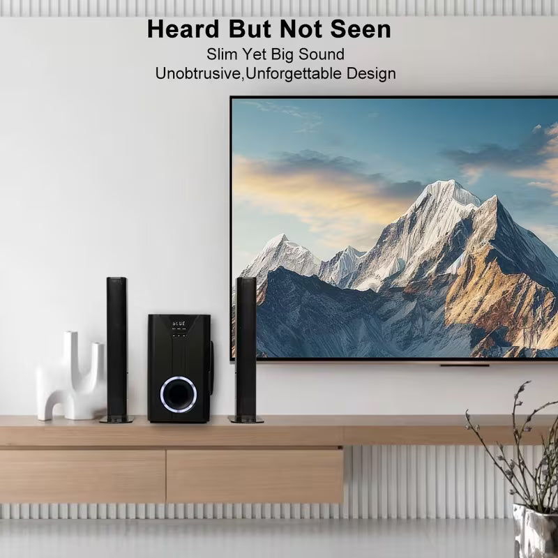 Wireless Home Theater Sound Bar with Subwoofer