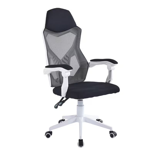 Office Chair, Ergonomic, Plastic and Stainless Steel Frame, with Casters and Compression Lever