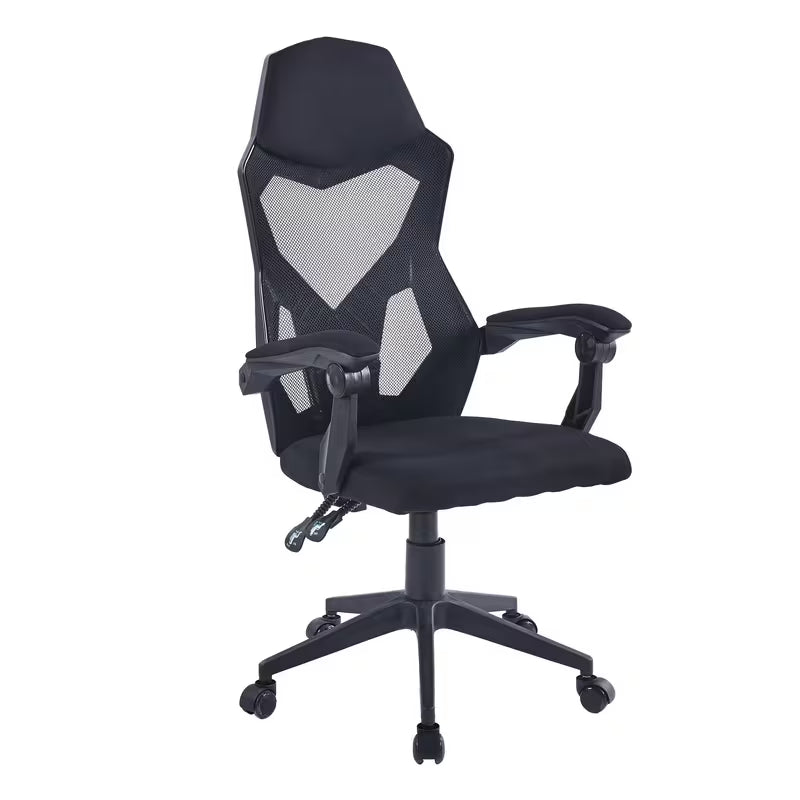 Office Chair, Ergonomic, Plastic and Stainless Steel Frame, with Casters and Compression Lever