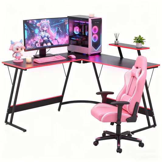 Office Furniture Set | Red Hardwood and Metal Bookcase, Includes RSQQAV Brand, Non-Electric Use