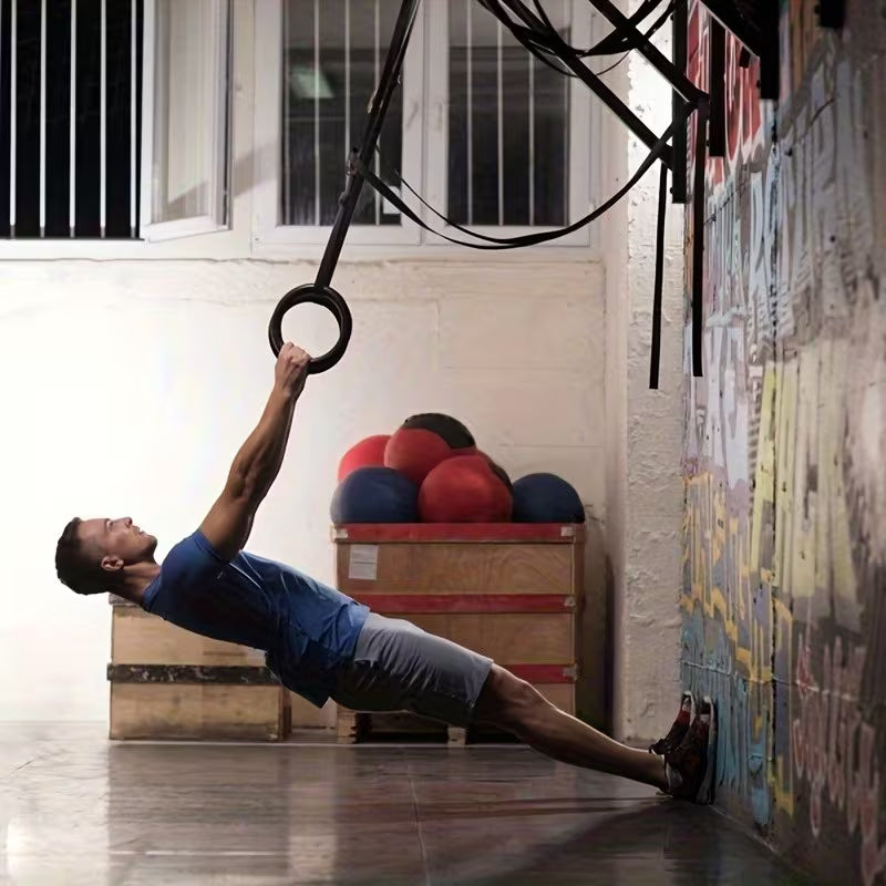 Adjustable Gymnastic Rings with Straps