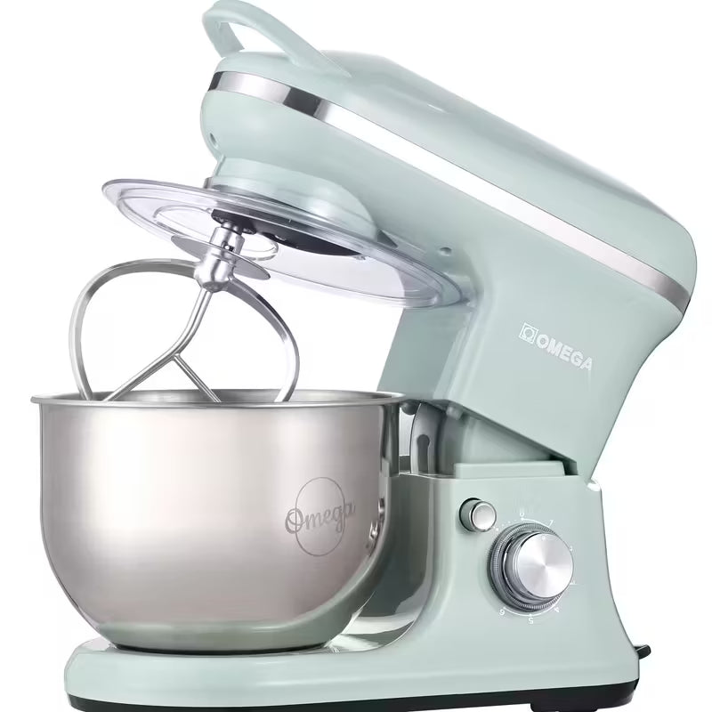 Omega Vintage 5L 1200w Kitchen Machine Stand Mixer Stand Bowl Mixer