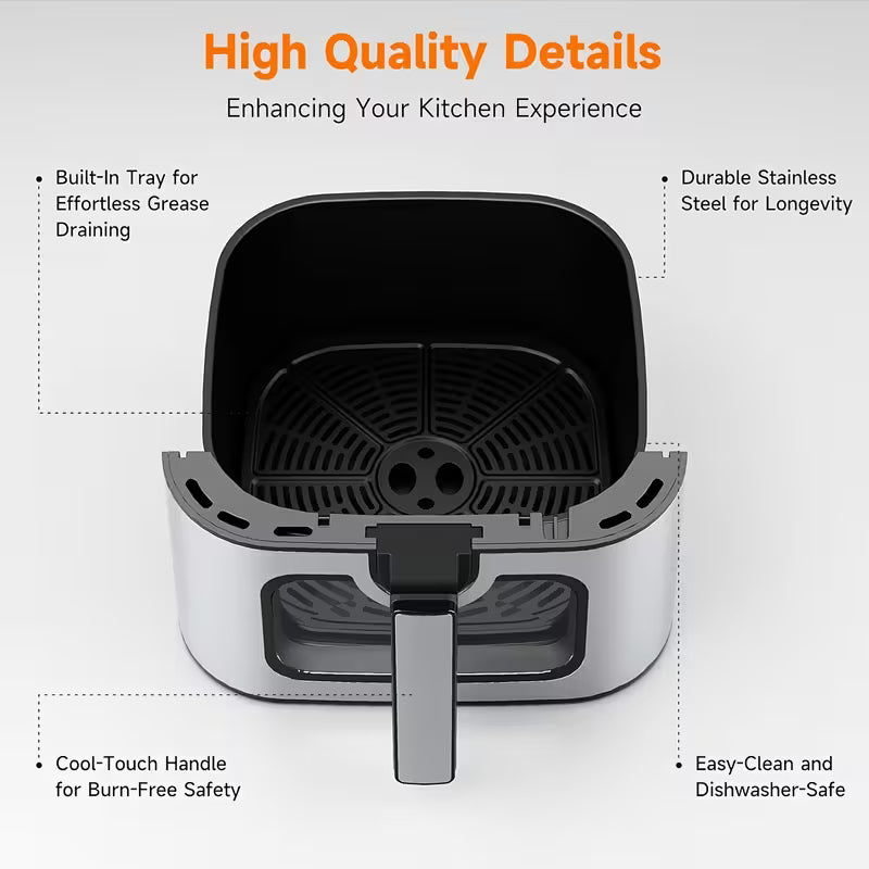 Rayswitch 8.5L Family Air Fryer Oven - 10-in-1 Multi Cooker with Rapid Air Circulation