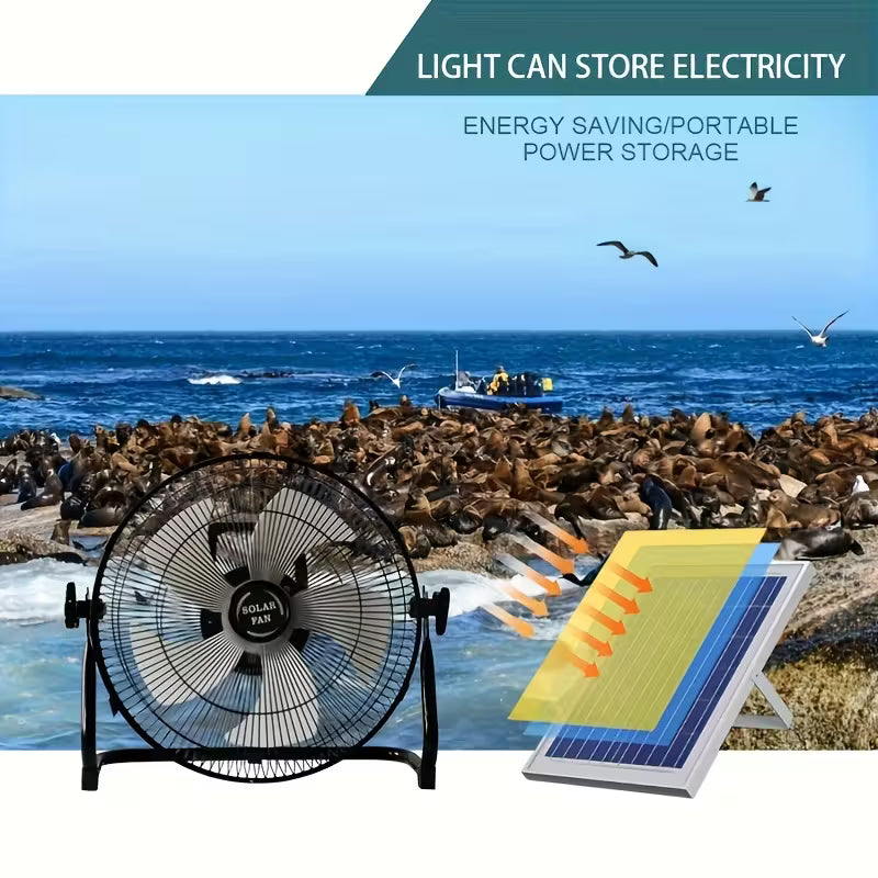 18W 40.64cm Solar Fan, with Solar Panel, Strong Wind