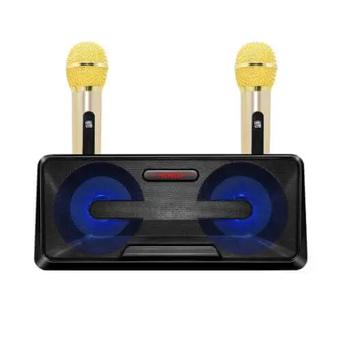 Wireless Live Dual Microphones with Bluetooth Speaker