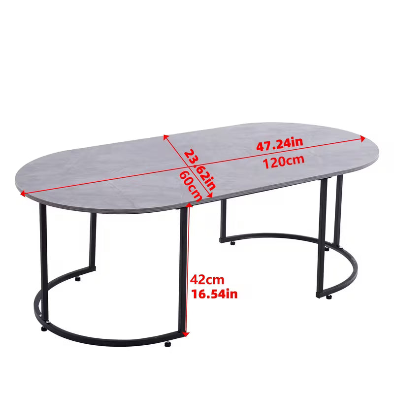[Oval Coffee Table] An Oval Coffee Table With A Modern Style For The Living Room