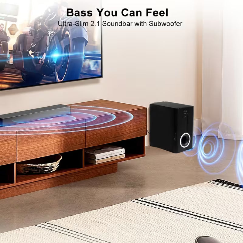 Wireless Home Theater Sound Bar with Subwoofer