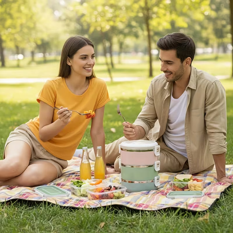 304 Stainless Steel Thermal Lunch Box