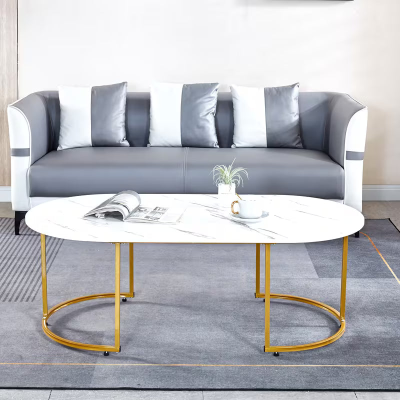 [Oval Coffee Table] An Oval Coffee Table With A Modern Style For The Living Room