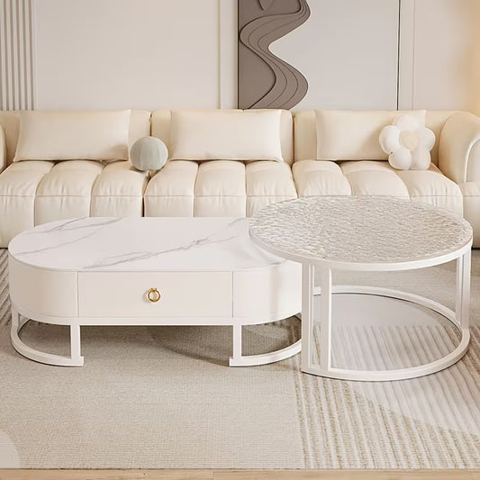 Glass living room combination coffee table coffee table, Lounge Furniture, Minimalist Table, Contemporary Style, Highquality Materials, Accent Table, Multifunctional Table, Furniture Shoppers