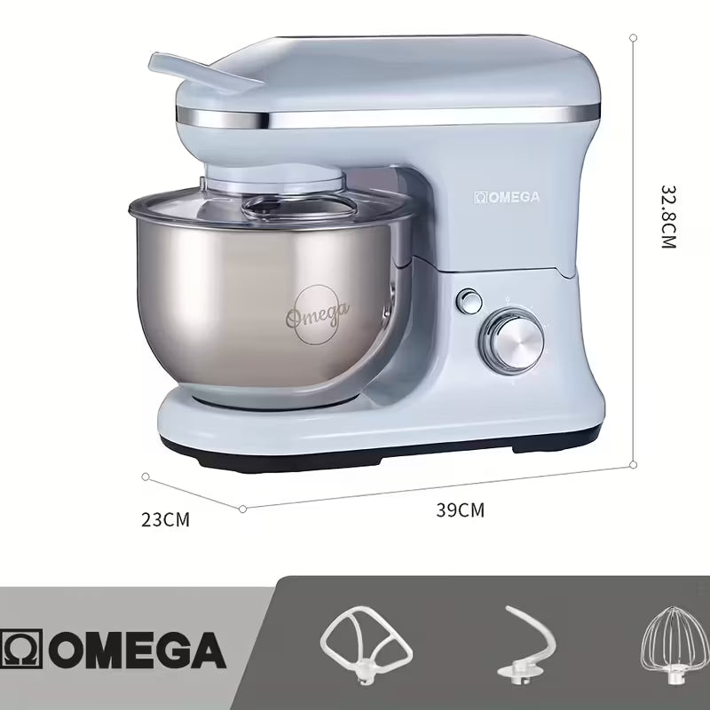 Omega Vintage 5L 1200w Kitchen Machine Stand Mixer Stand Bowl Mixer