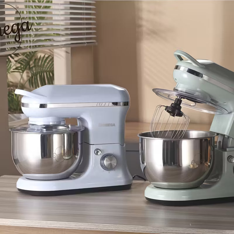 Omega Vintage 5L 1200w Kitchen Machine Stand Mixer Stand Bowl Mixer