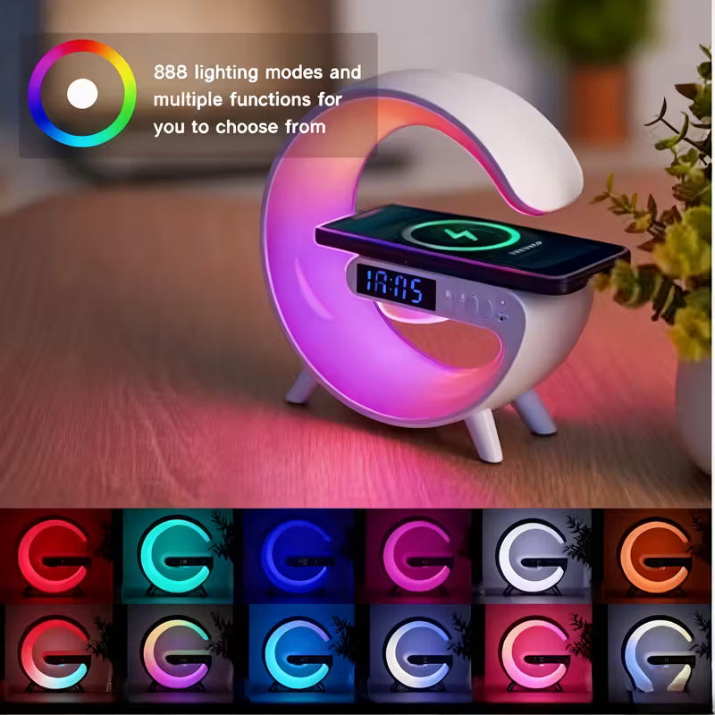 Wireless Speaker Night Light Bedroom Bedside Wireless Charging Light Luxury Atmosphere High-End Table Lamp