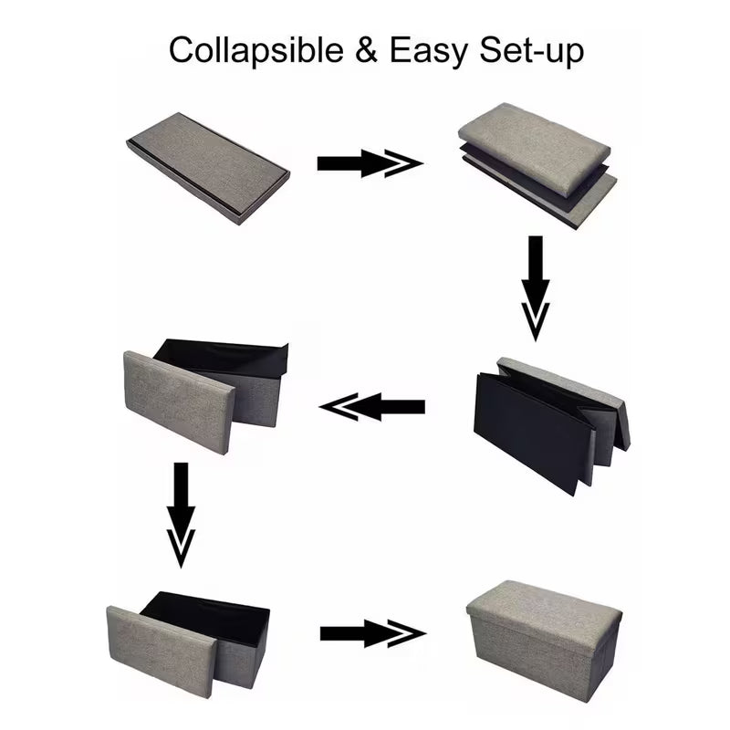 6.2 cm Ottoman Storage Bench